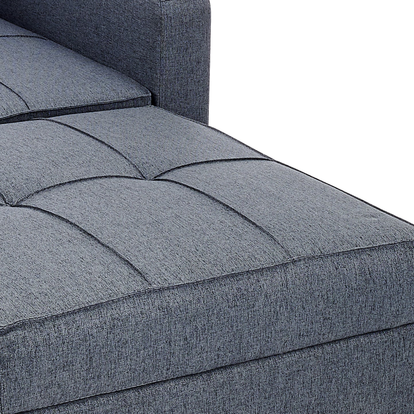 Suri 3-in-1 Convertible Lounge Chair Bed by Sarantino - Blue