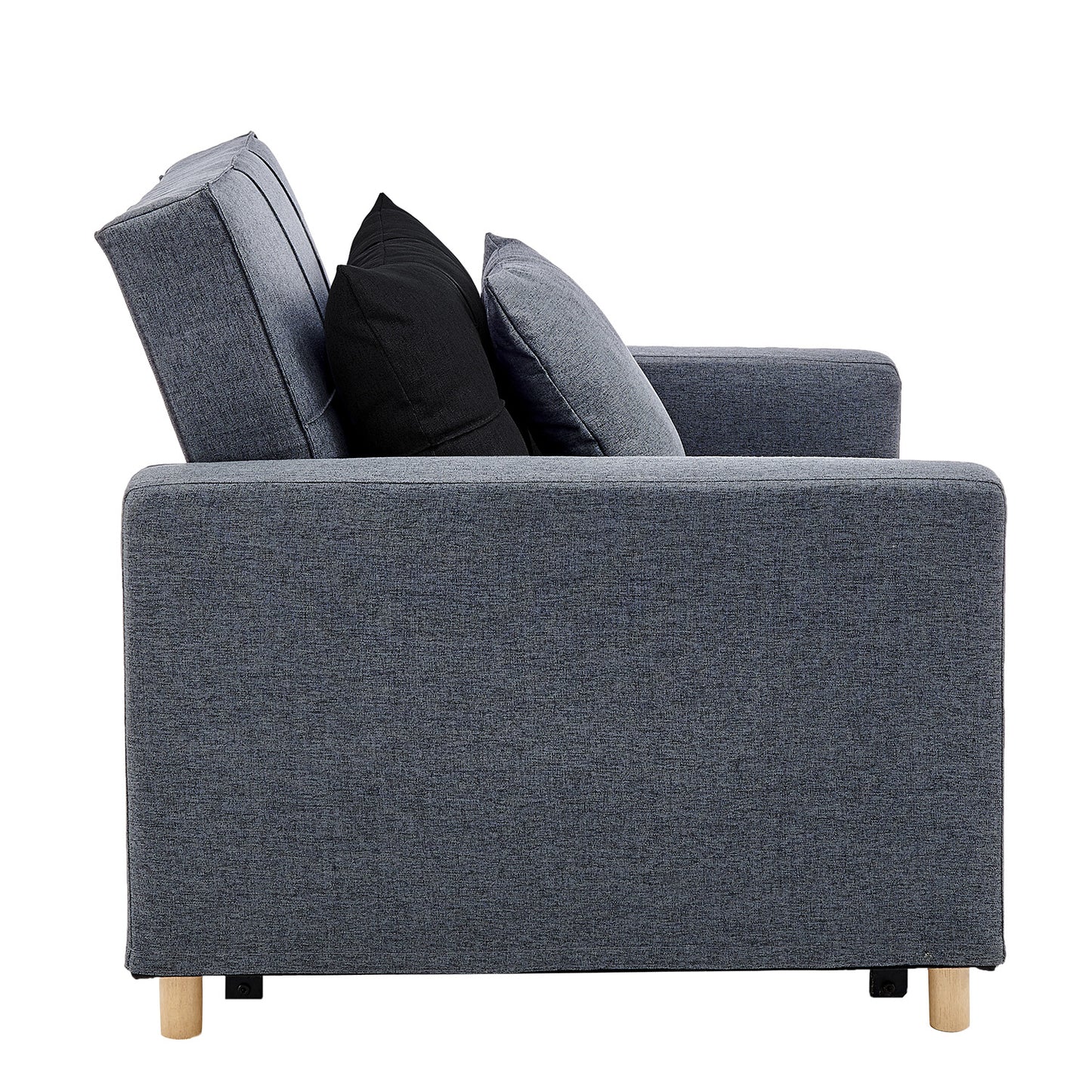 Suri 3-in-1 Convertible Lounge Chair Bed by Sarantino - Blue