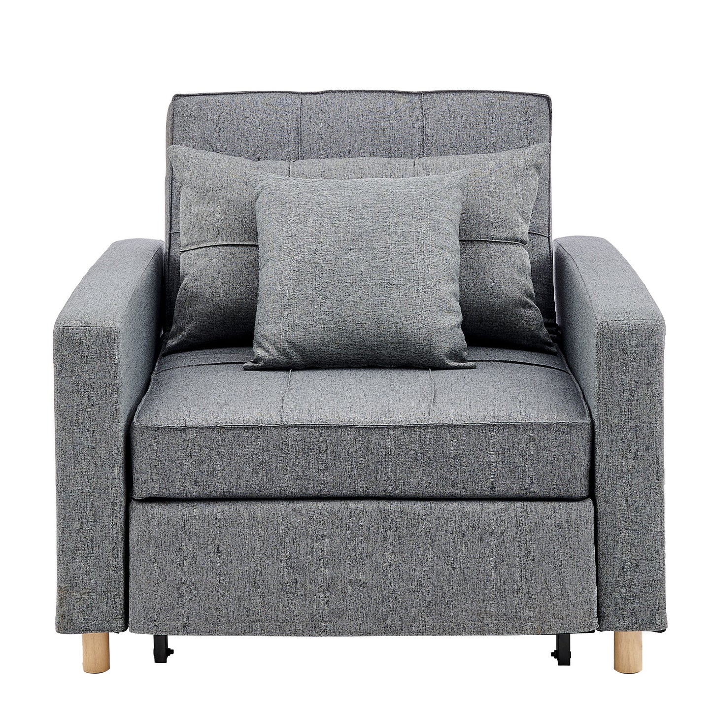 Suri 3-in-1 Convertible Sofa Chair Bed by Sarantino - Grey