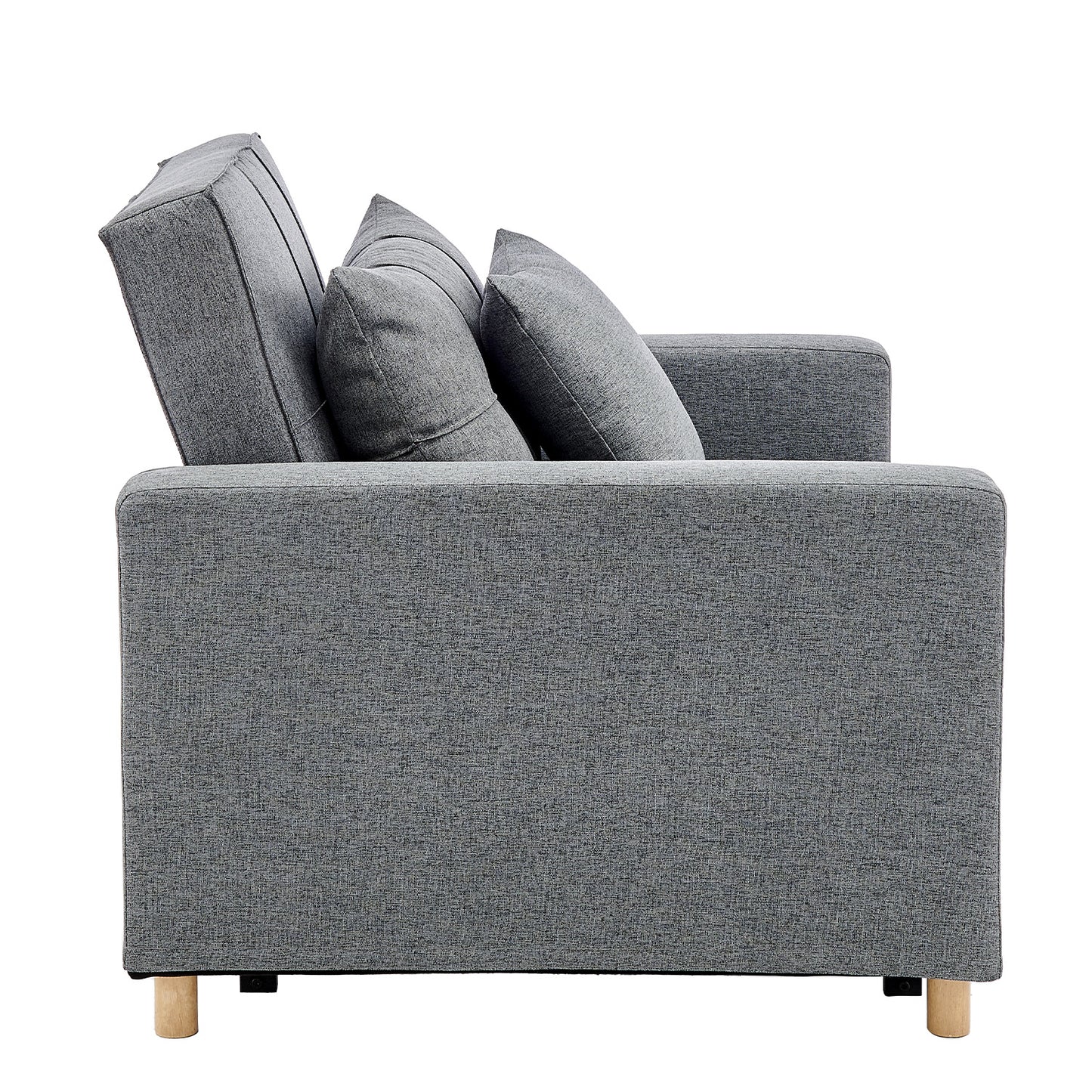 Suri 3-in-1 Convertible Sofa Chair Bed by Sarantino - Grey