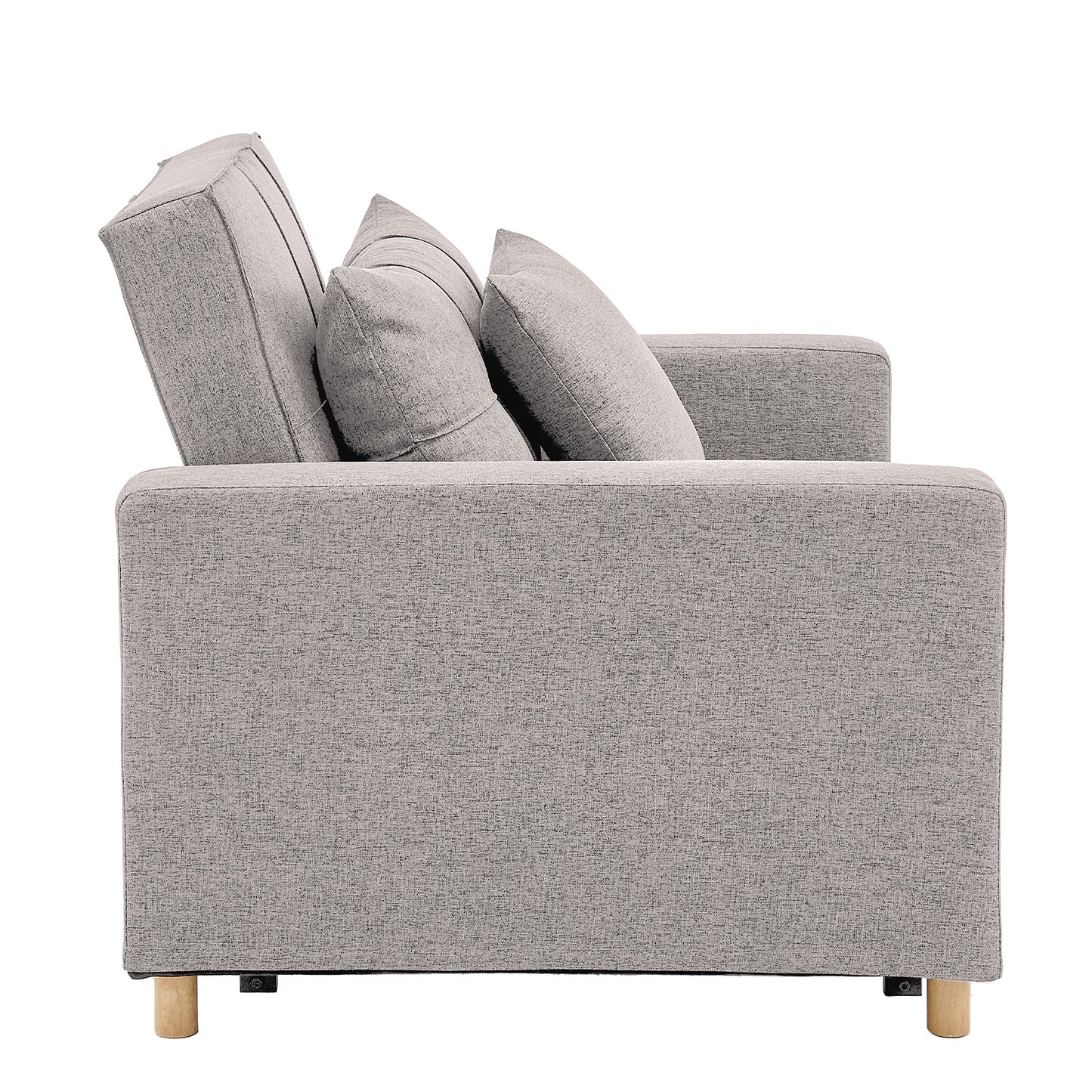 Suri 3-in-1 Convertible Sofa Chair Bed by Sarantino - Khaki