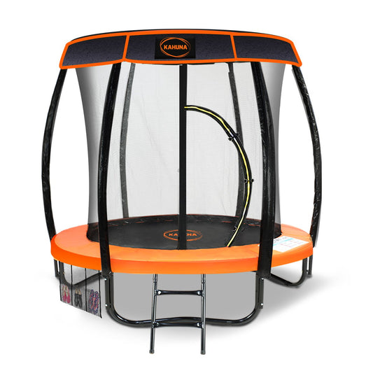 Kahuna Trampoline 8 ft with  Roof - Orange