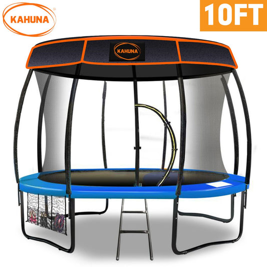 Kahuna Trampoline 10 ft  Roof - Blue