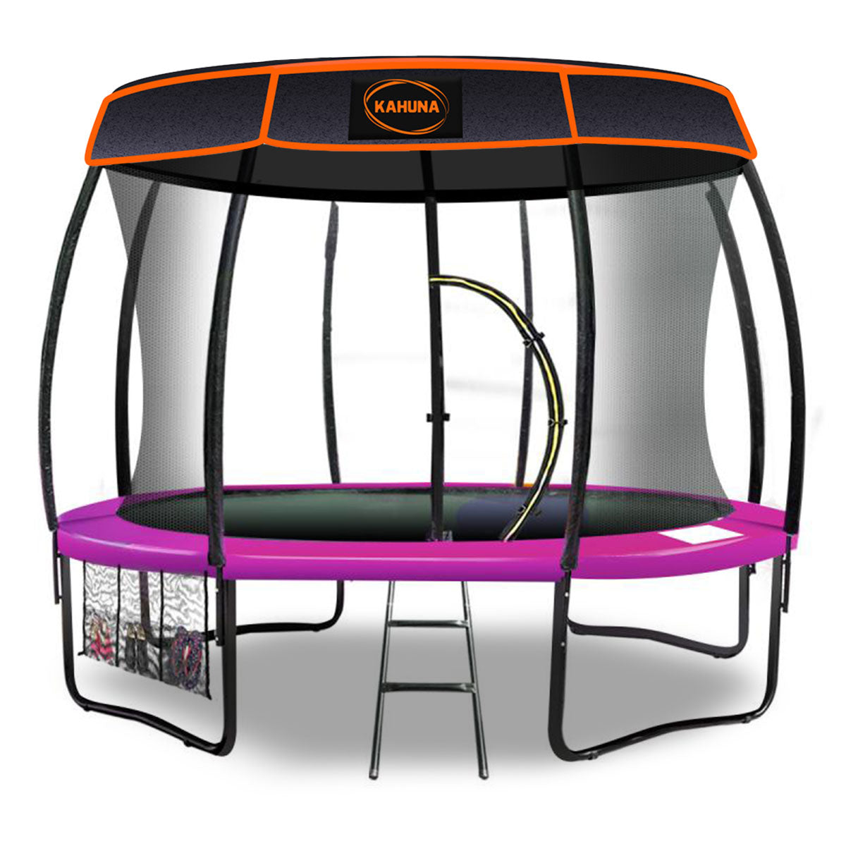 Kahuna Trampoline 12 ft with Roof-Pink