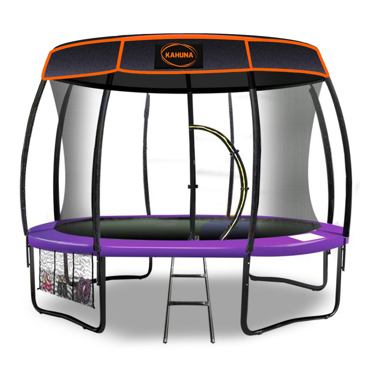 Kahuna Trampoline 12 ft with Roof-Purple