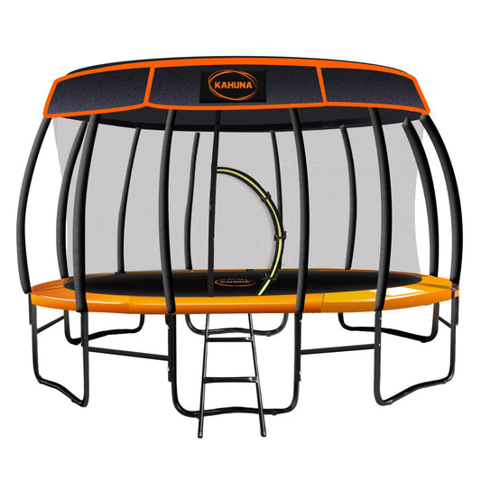 Kahuna Trampoline 14 ft with  Roof- orange