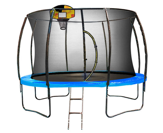 Kahuna Pro 14ft Trampoline with Mat, Reversible Pad, Basketball Set