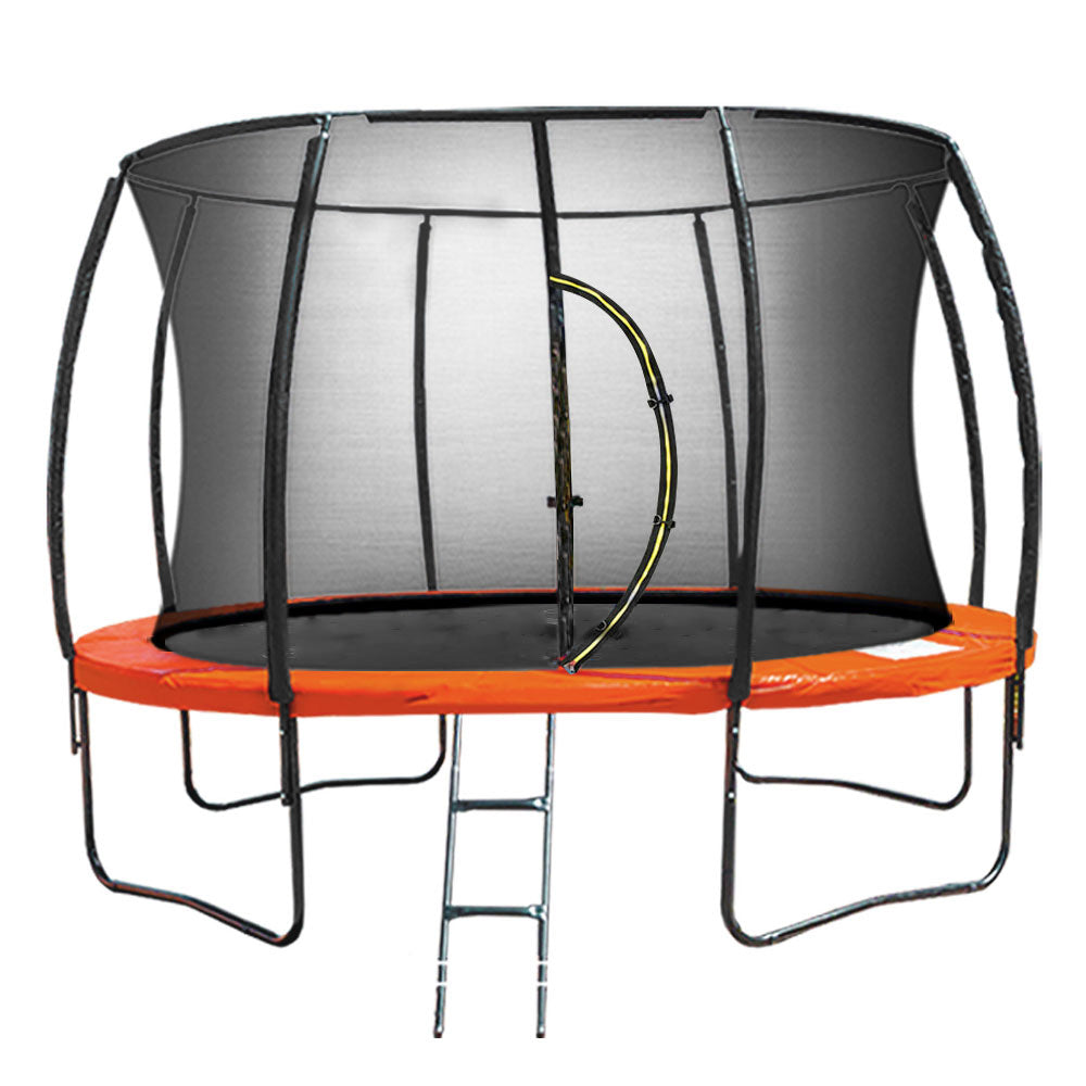 Kahuna Classic 14 ft Trampoline - Orange Blue