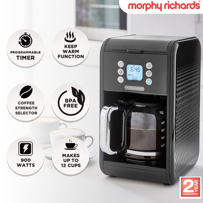 Morphy Richards Verve Filtered Coffee Maker - Black