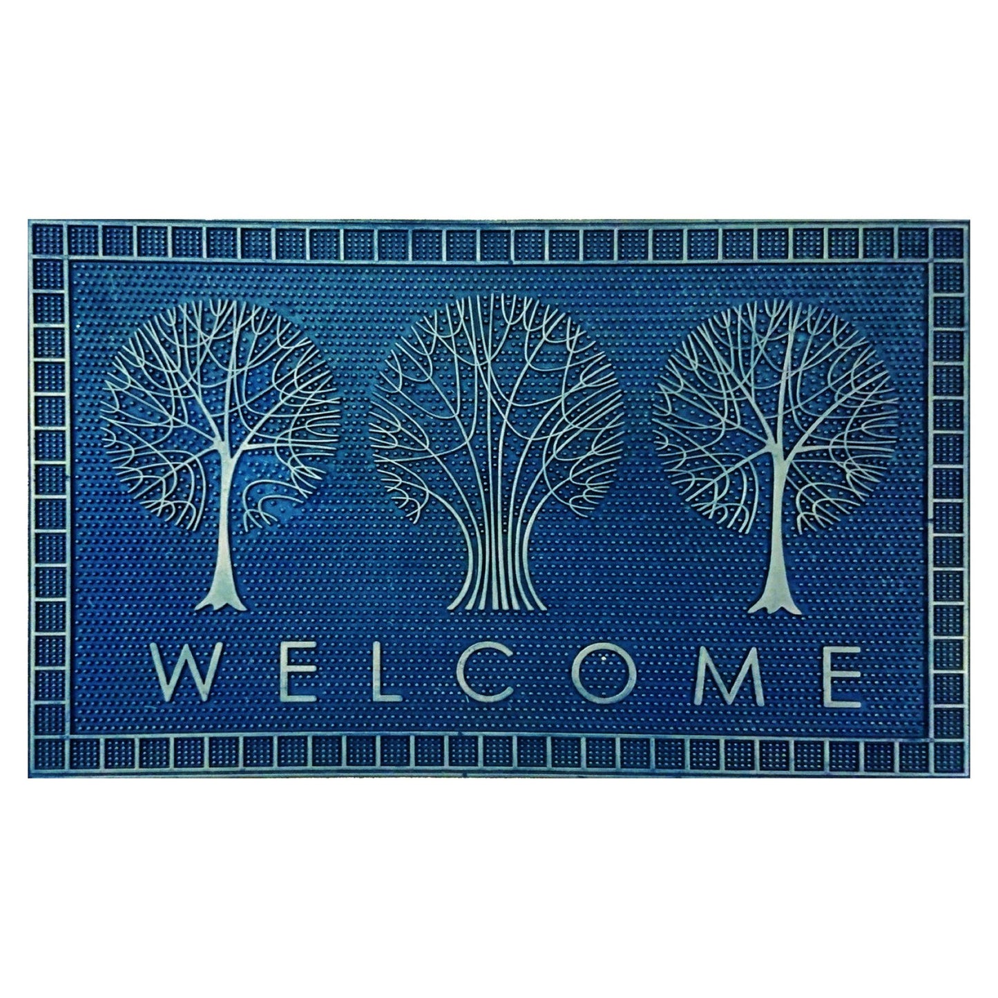 Door Mat Deluxe Rubber Tree Welcome Copper 45 x 75 cm Doormat