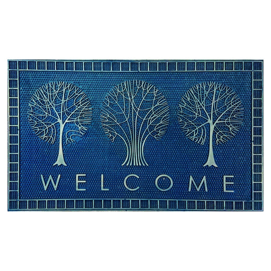 Door Mat Deluxe Rubber Tree Welcome Copper 45 x 75 cm Doormat