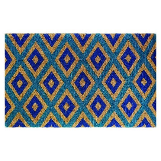 Door Mat Premium Coir Blue Diamond 50 x 80 cm Doormat