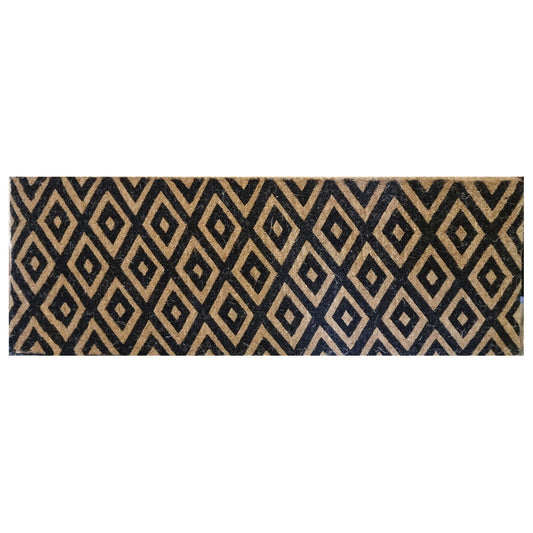 Wide Door Mat Premium Coir Black Diamond 39 x 119 cm Doormat