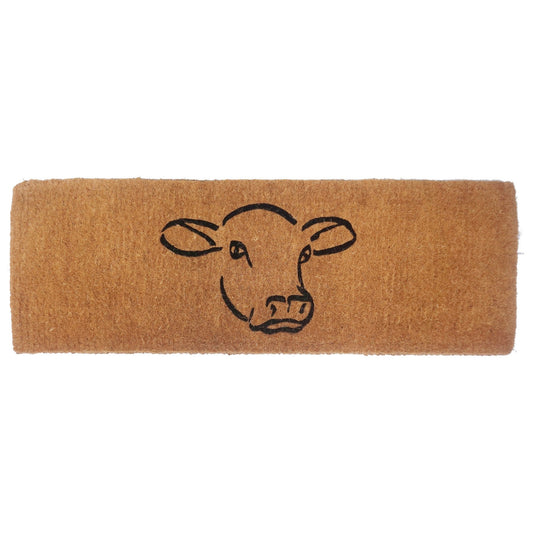 Wide Door Mat Premium Cow Face 39 x 119 cm Doormat