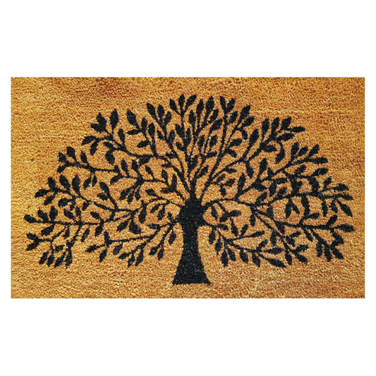 Door Mat Deluxe Coir Backed Tree Of Life 50 x 80 cm Doormat