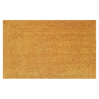Natural Coir Doormat 50 x 80 cm, Slimline Low Clearance Latex Backed Front Door Entrance Mat