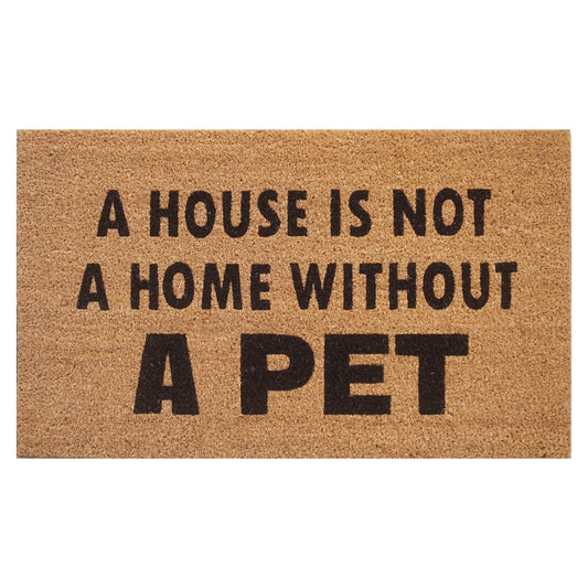 Door Mat Deluxe Coir Latex House Without Pet Dog Cat 45 x 75 cm Doormat