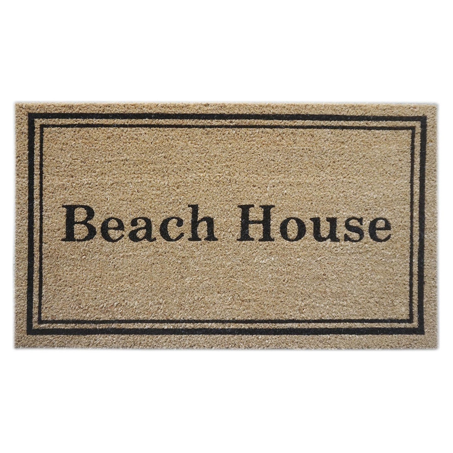 Door Mat Deluxe Coir Back Beach House 45 x 75 cm Doormat