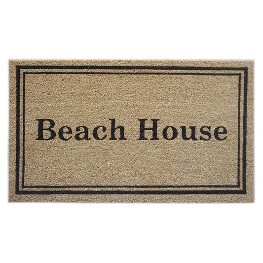 Door Mat Deluxe Coir Back Beach House 45 x 75 cm Doormat