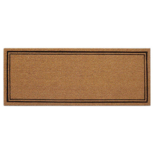 Wide Door Mat Deluxe Coir Backed Pin Border 45 x 110 cm Doormat