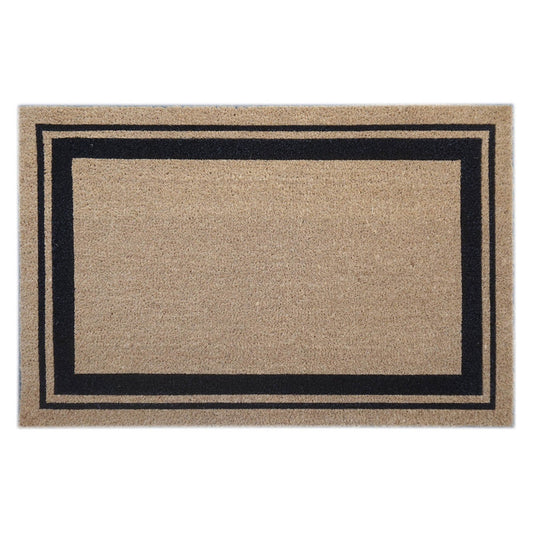 Door Mat Deluxe Coir Backed Fat Border 58 x 89 cm Doormat