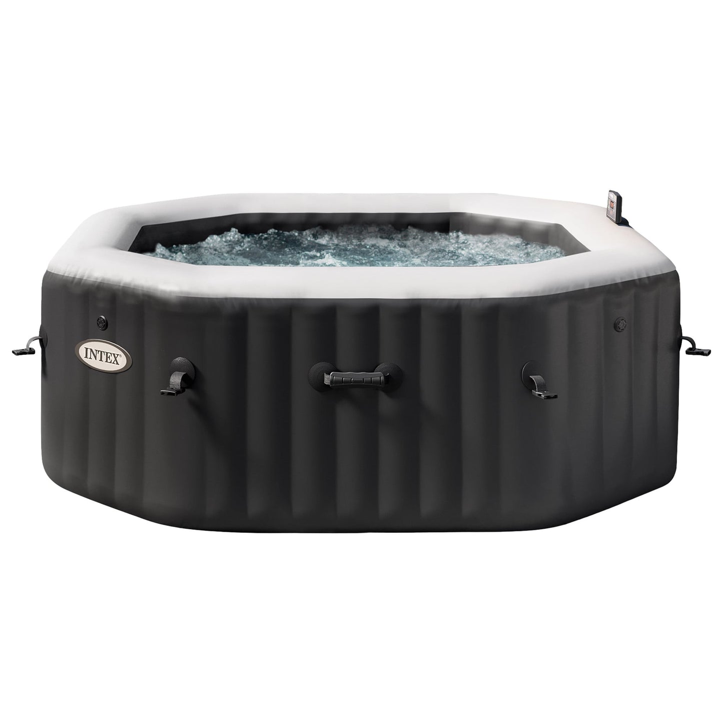 Intex PureSpa Jet Bubble Deluxe 6-Person Inflatable Hot Tub Onyx Black