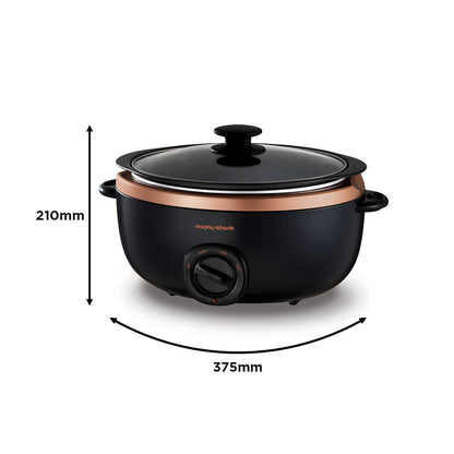 Morphy Richards Sear & Stew Slow Cooker 3.5L - Rose Gold