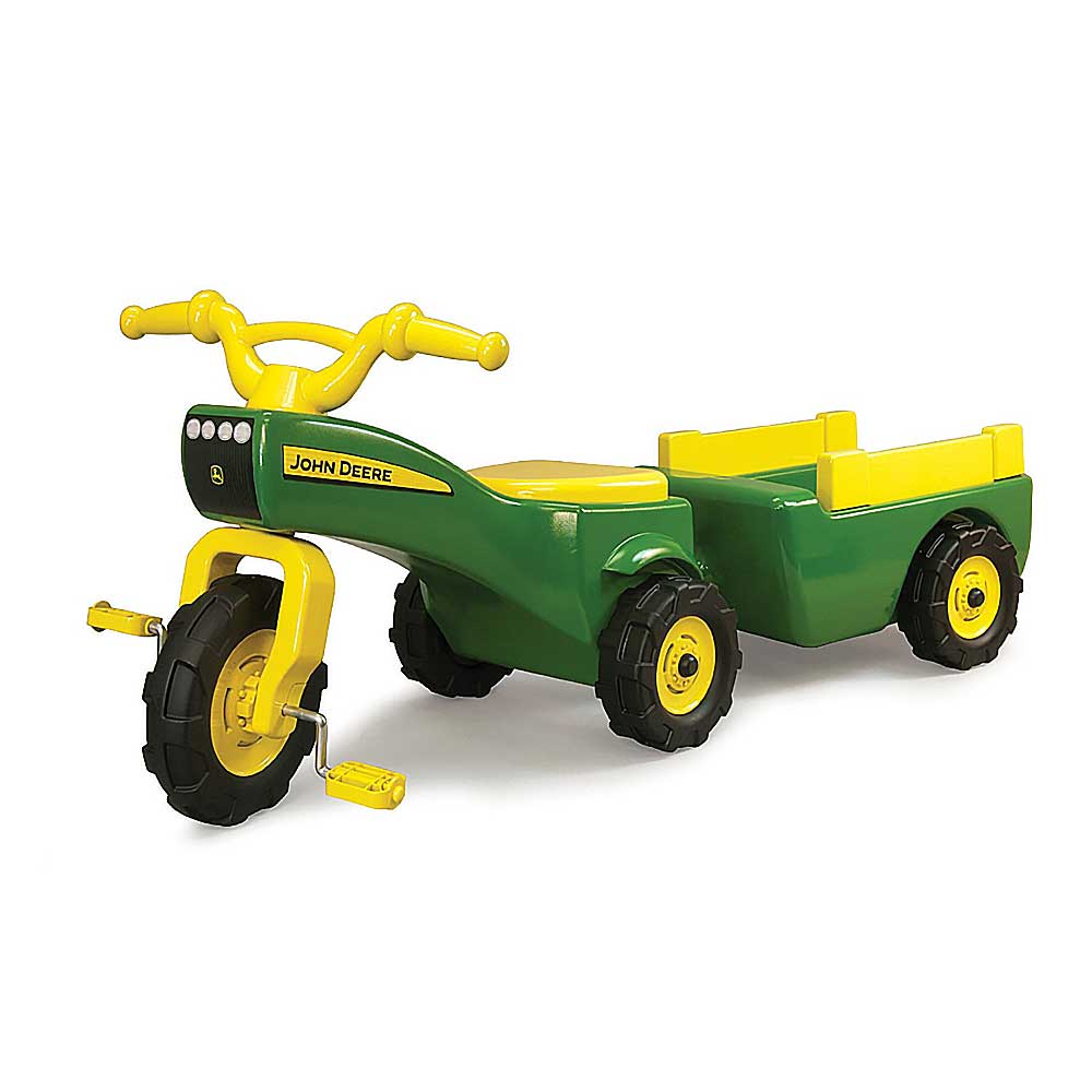 Kahuna John Deere Ride-on Trike Wagon Set Tricycle Bike Pedal Tractor - 46088