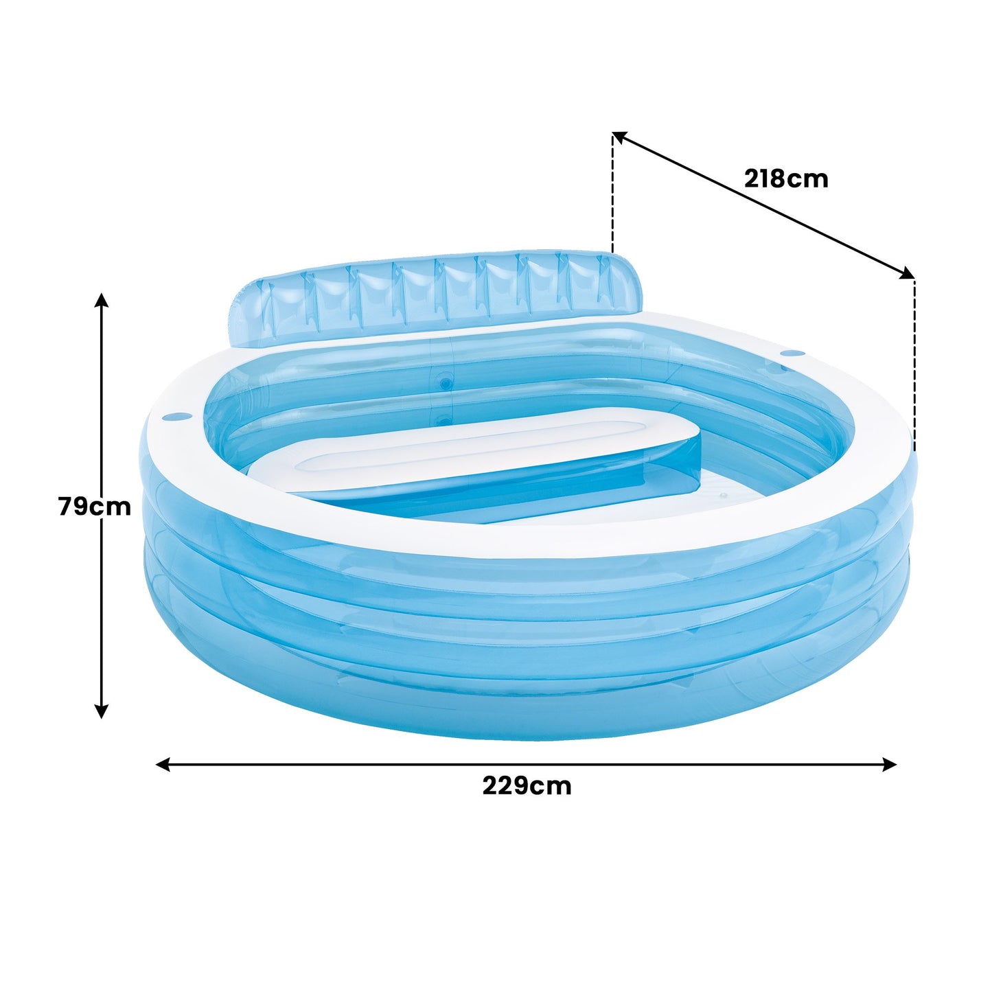 Intex Swim Centre Round Inflatable Family Lounge Pool