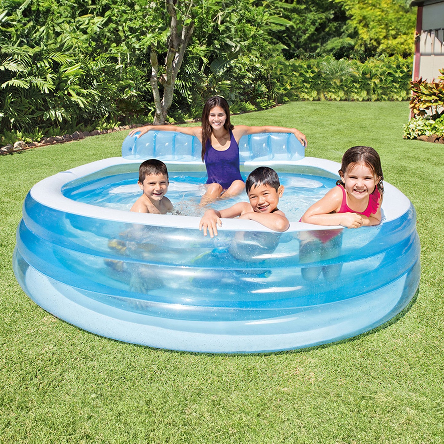 Intex Swim Centre Round Inflatable Family Lounge Pool