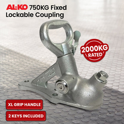 AL-KO Lockable Coupling - 750kg Fixed 2000kg Rated 614065LPL