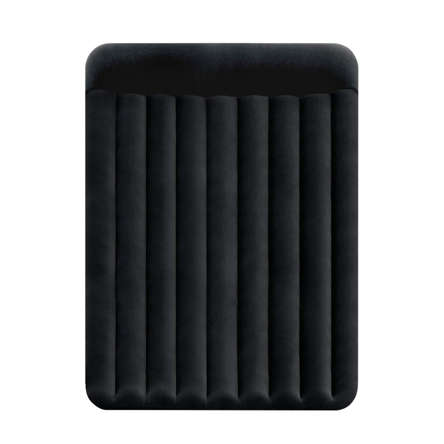 Intex Dura-Beam Classic Inflatable Queen Airbed Mattress with Pillow Rest Black