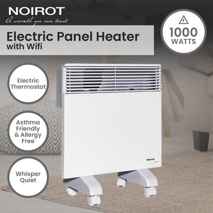 Noirot Spot Plus Electric 1000W Panel Heater with Wi-Fi Timer