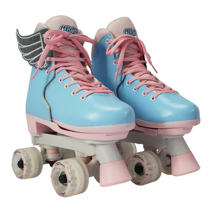 Circle Society Adjustable Kids Quad Roller Skates - Cotton Candy  Rhythm Skates