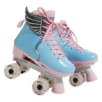 Circle Society Adjustable Kids Quad Roller Skates - Cotton Candy  Rhythm Skates