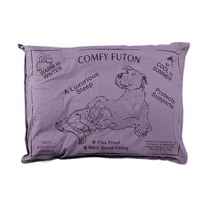 Aussie Made Extra Large Comfy Pet Futon Dog 122cm Wool Blend - Dusk