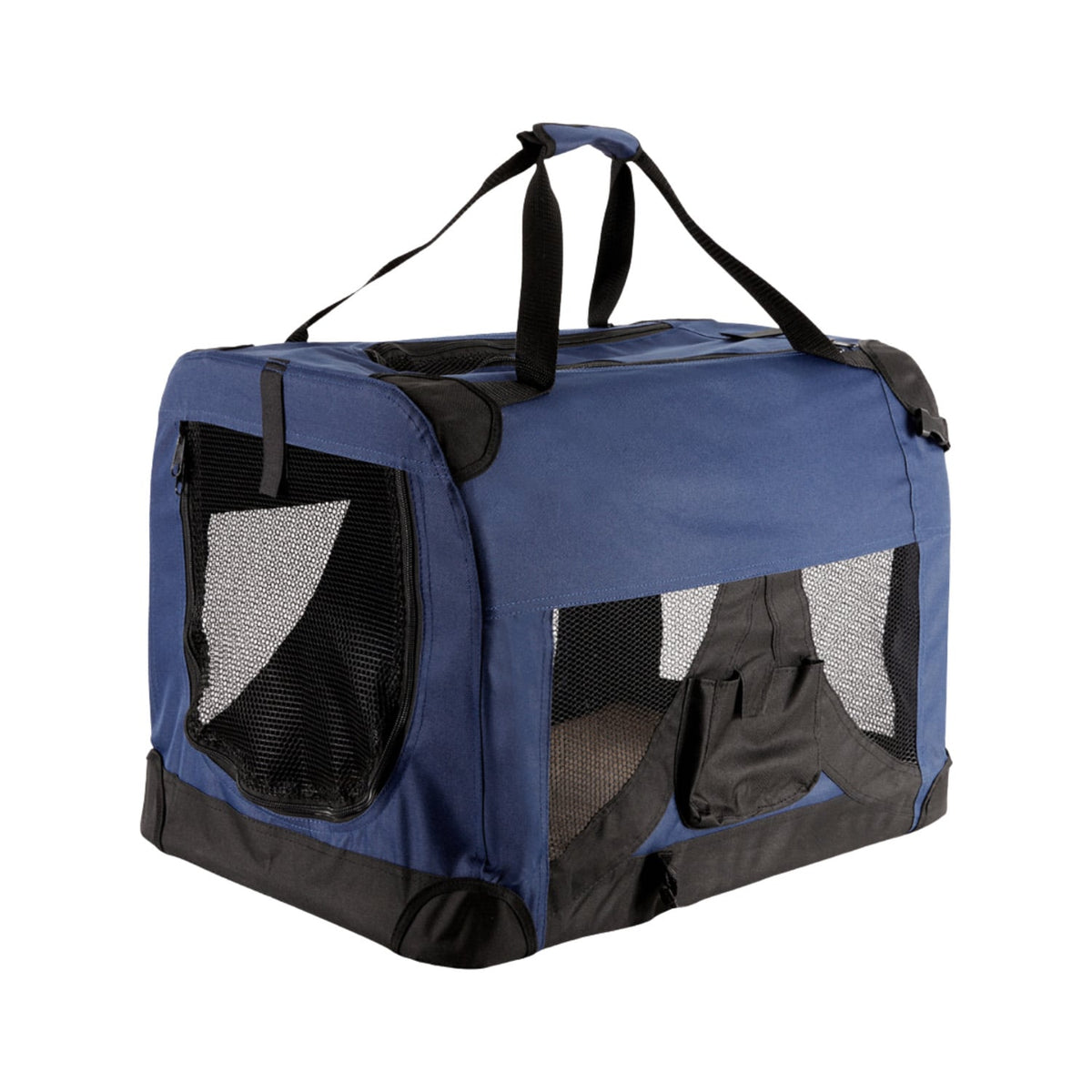 Royale Heavy Duty Soft Sided Collapsible Pet Carrier Medium Foldable Dog Cat Travel Crate with Fleece Mat