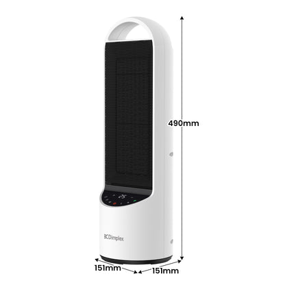 Dimplex 2kW Personal DC Digital Ceramic Heater in Black and White