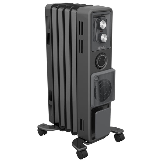 Dimplex Oil Free 1.5kW Column Heater w/ Turbo Fan and Timer in Black