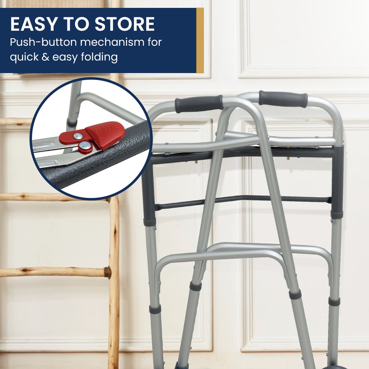 Evekare Adult Walker with Optional Wheels