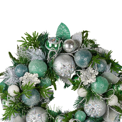 Christabelle Mint Luxe Christmas Wreath - 56cm