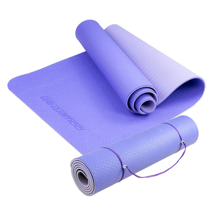 Powertrain Eco-Friendly TPE Pilates Exercise Yoga Mat 8mm Light Purple
