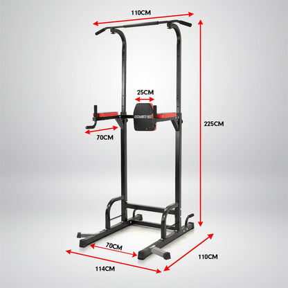 Powertrain Power Tower J06 Multifunction Strength Training Station with Pull-Up Bar Leg Raise Station Dip Bar