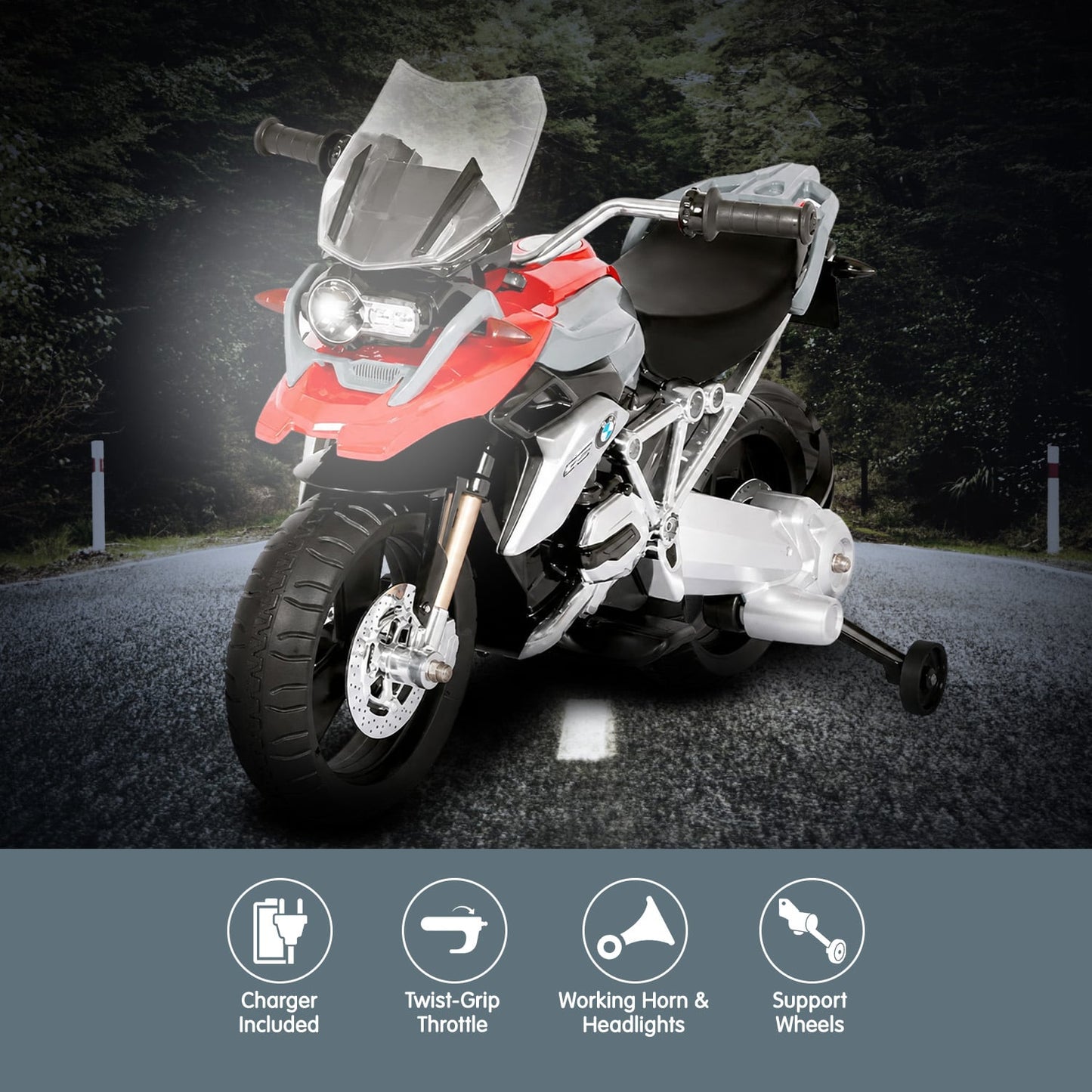 BMW R1200 GS 6V Electric Ride-On Motorcycle for Kids