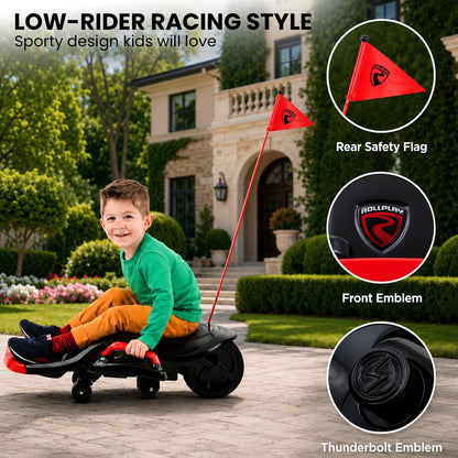 Rollplay Nighthawk Bolt 12V Electric Ride-On Go Kart for Kids