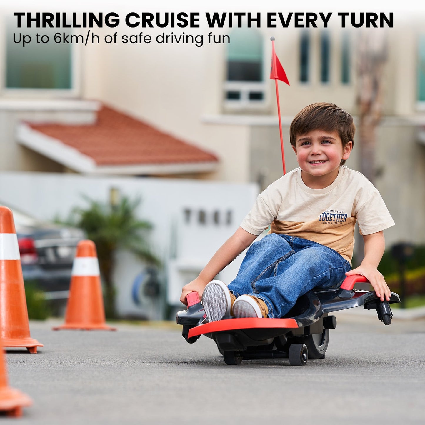 Rollplay Nighthawk Bolt 12V Electric Ride-On Go Kart for Kids