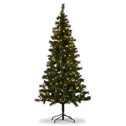 Christabelle 2.3m 7.5ft Lakeland Pine Christmas Tree Pre Lit Multi Function LED Artificial Indoor Xmas Decor Home