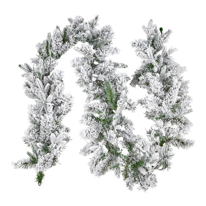Christabelle Snowy Atica Pre-Lit Christmas Garland - 274cm