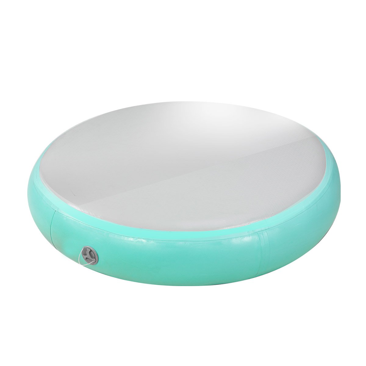 Powertrain 20cm Thick 1m Airtrack Spot Round Inflatable Gymnastics Tumbling Mat Air Track - Mint Green