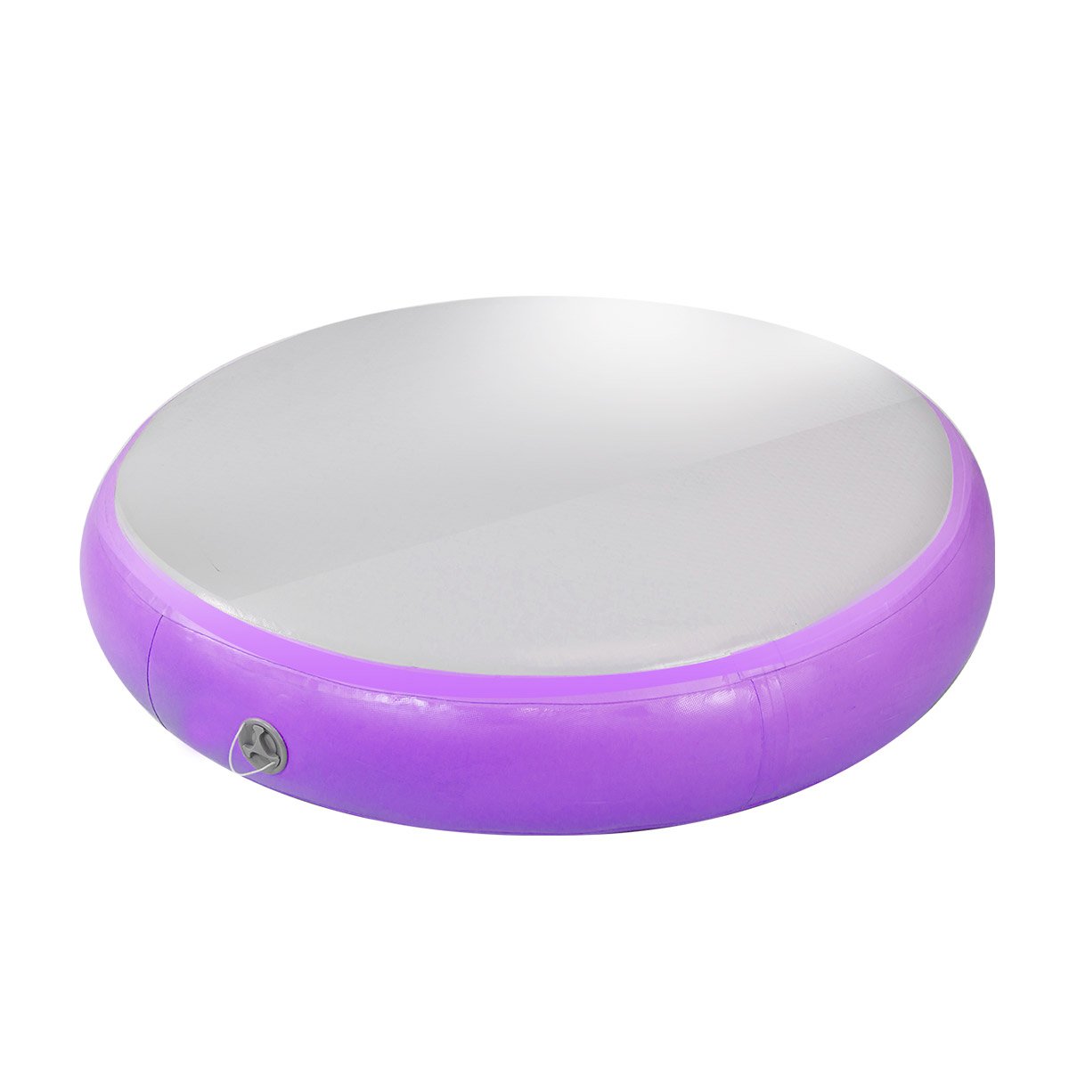 Powertrain 20cm Thick 1m Airtrack Spot Round Inflatable Gymnastics Tumbling Mat Air Track - Purple